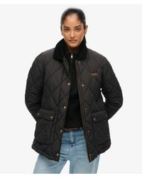 Superdry - Gevoerde Jas Met Ribfluwelen Afwerking - Lyst
