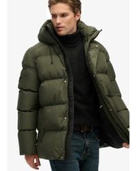 Superdry - 5 Baffle Sports Pufferjas Met Capuchon - Lyst