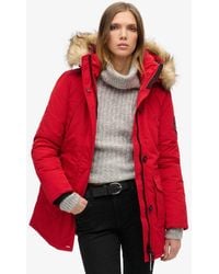 Superdry - & Co Everest Faux Fur Hooded Parka Coat - Lyst