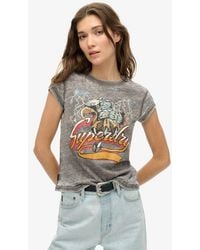 Superdry - & Co Biker Rock Graphic Crew Neck T-shirt - Lyst