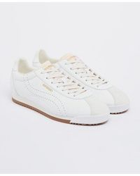 Superdry - Vegan Retro Track Sport Runner Shoes White - Lyst