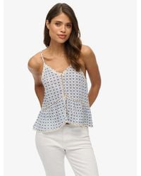 Superdry - & Co Ladder Trim Cami Top - Lyst