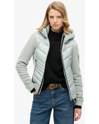 Superdry - Storm-fleecejack Met Capuchon - Lyst