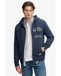 Superdry - & Co Applique Relaxed Zip Hoodie - Lyst