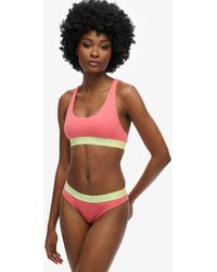 Superdry - Organic Cotton Large Logo Bikini Briefs - Lyst