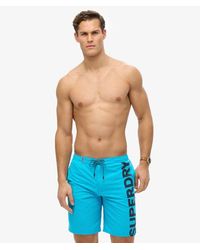 Superdry - Homme Short De Surf Classique À Logo Longueur 48 Cm Taille - Lyst