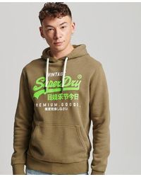 Superdry - Vintage Logo Premium Overdyed Hoodie - Lyst