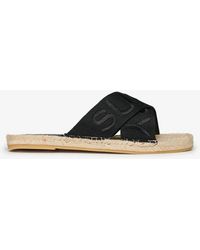 Superdry - & Co Espadrille Cross Strap Sliders - Lyst