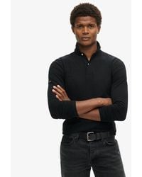 Superdry - & Co Studios Long Sleeve Jersey Polo Shirt - Lyst