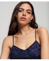 Superdry - & Co Floral Embroidered Corset Top - Lyst