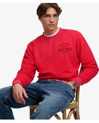 Superdry - & Co Block Text Crew Neck Sweatshirt - Lyst
