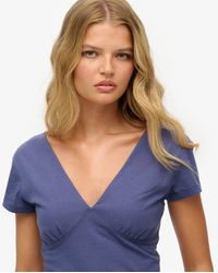 Superdry - & Co Cap Sleeve Corset Top - Lyst