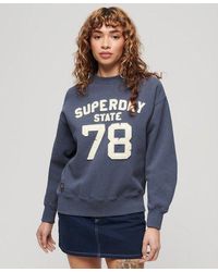 Superdry - Sweat ample athletic applique - Lyst