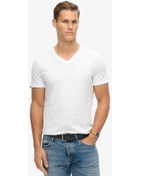 Superdry - & Co V-neck Slub Short Sleeve T-shirt - Lyst