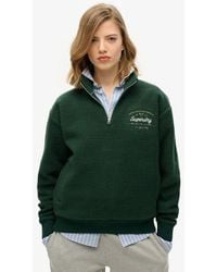 Superdry - & Co Country Club Fleece Half Zip Sweatshirt - Lyst