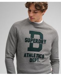 Superdry - & Co Athletic Felt Applique Crew Neck Sweatshirt - Lyst