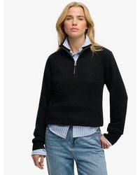 Superdry - & Co Essential Half Zip Knit Jumper - Lyst