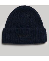 Superdry - Essential Ribbed Beanie - Lyst