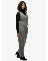 Superdry - Mid Rise Pinstripe Trousers - Lyst