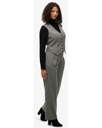 Superdry - Mid Rise Krijtstreep Broek - Lyst