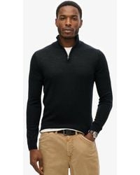 Superdry - Merino Half Zip Jumper - Lyst