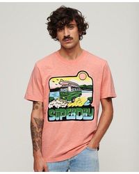 Superdry - Neon Travel Graphic Loose T-shirt - Lyst