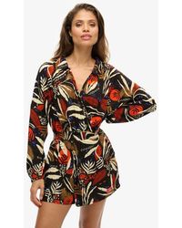 Superdry - Vintage Beach Playsuit - Lyst