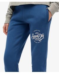 Superdry - Premium Script Entry joggingbroek - Lyst