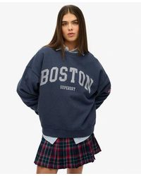 Superdry - Athletic Essentials Oversized Crew Sweatshirt - Lyst