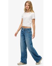 Superdry - Cult Mid Rise baggy Jeans - Lyst