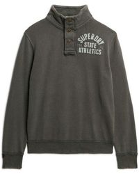 Superdry - & Co Classic Vintage Athletic Henley Sweatshirt - Lyst