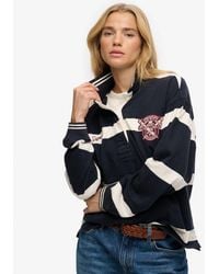 Superdry - & Co Crest Stripe Rugby Top - Lyst