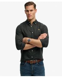Superdry - & Co Cotton Linen Long Sleeve Shirt - Lyst