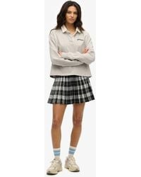 Superdry - Check Pleated Mini Skirt - Lyst