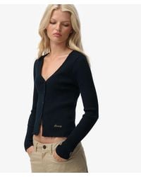 Superdry - & Co Essential Button Through Long Sleeve Top - Lyst