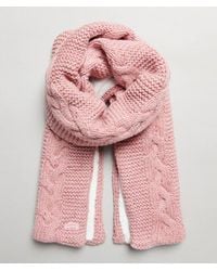 Superdry - & Co Cable Knit Scarf - Lyst