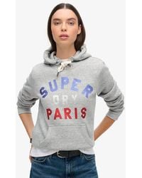 Superdry - & Co Glitter Graphic Logo Hoodie - Lyst