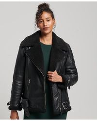 Superdry Leather jackets for Women | Online Sale up to 50% off | Lyst UK