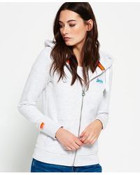 Superdry - Label Primary Zip Hoodie Ice Marl - Lyst