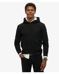 Superdry - Essential Hoodie Met Logo En Halfgeborstelde Voering - Lyst