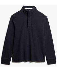 Superdry - & Co Cotton Classics Jersey Half Zip Sweatshirt - Lyst