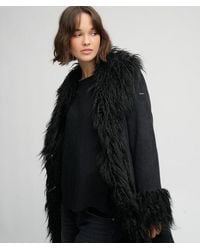 Superdry - & Co Long Afghan Coat - Lyst