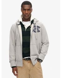 Superdry - Vintage athletic zip hoodie - Lyst