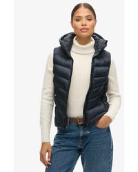 Superdry - Doudoune sans manches à capuche fuji - Lyst