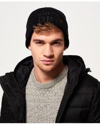 Superdry - S.d High Build Embroidered Beanie - Lyst