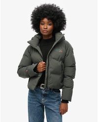 Superdry - Wijdvallende Pufferjas Met Capuchon - Lyst