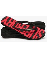 Superdry - & Co Core Logo Flip Flops - Lyst