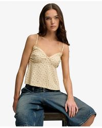 Superdry - Femme Top À Bretelles Imprimé Taille - Lyst