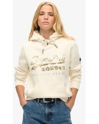 Superdry - & Co Embellished Vintage Logo Graphic Hoodie - Lyst