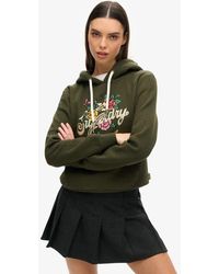 Superdry - & Co Tattoo Script Graphic Hoodie - Lyst